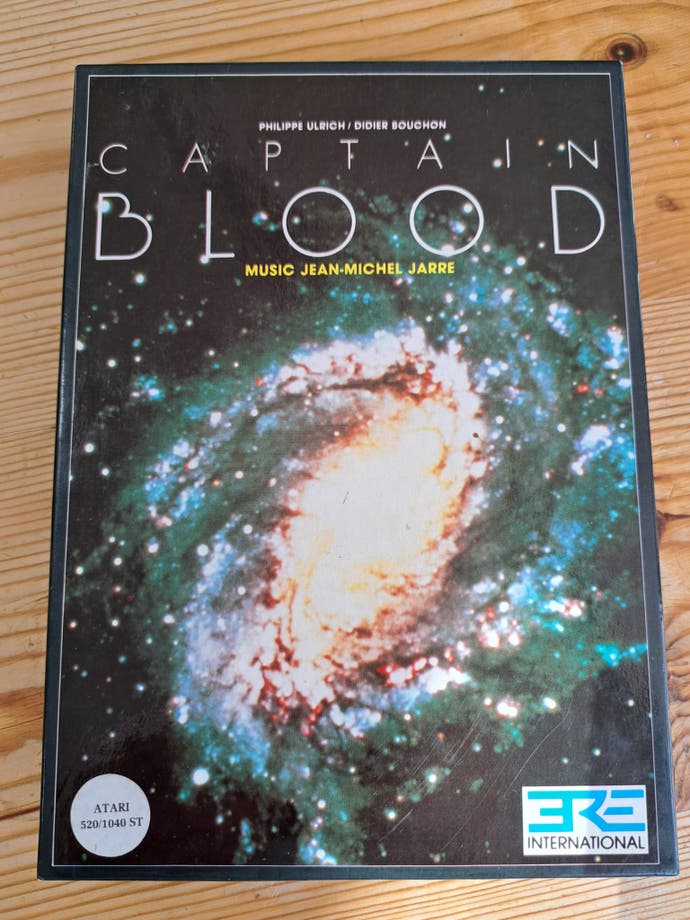 The cover for Captain Blood, showing a galaxy
