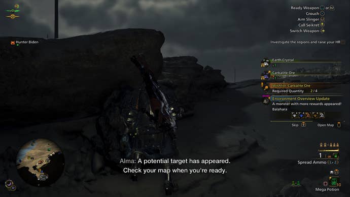 Harvesting Carbalite Ore in Monster Hunter Wilds