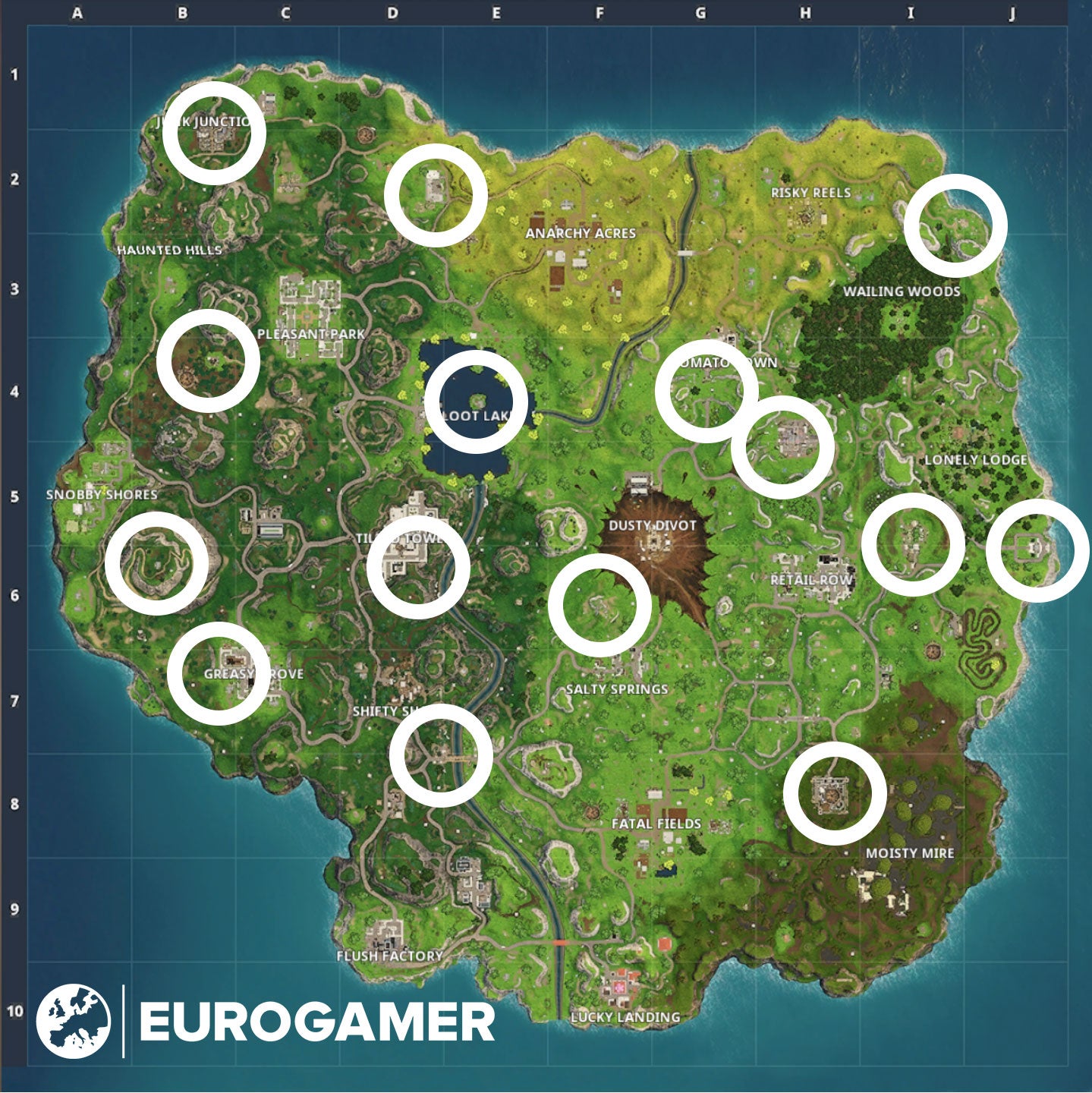 Fortnite Poster Locations