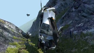 Physics! Watch Some Cars Tumble Down A Mountain
