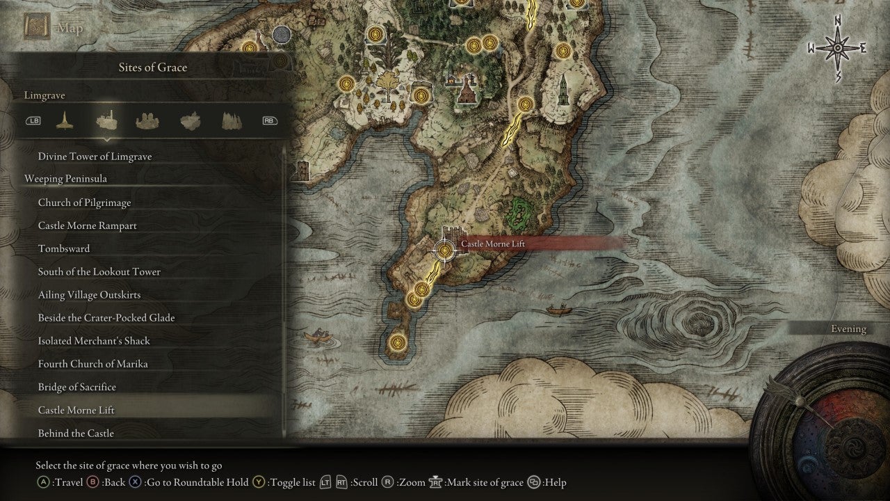 Castle Morne Lift in Elden Ring