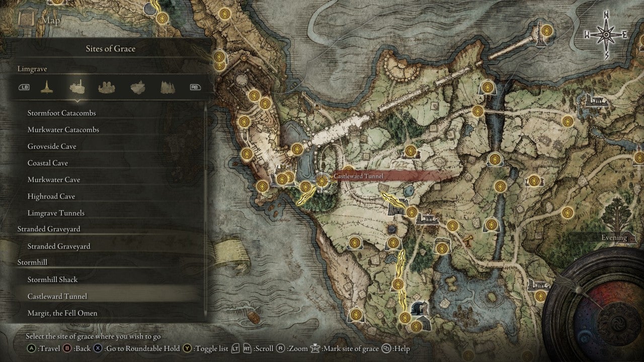 Castleward Tunnel Grace in Elden Ring