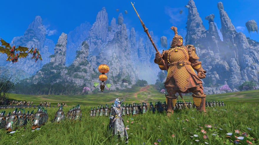 The forces of Grand Cathay from Total War: Warhammer 3.