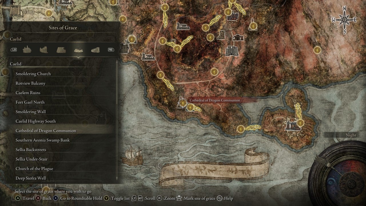 Cathedral of Dragon Communion Grace in Elden Ring