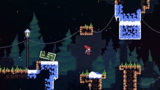 Watch 9 minutes of mountain-climbing in Celeste