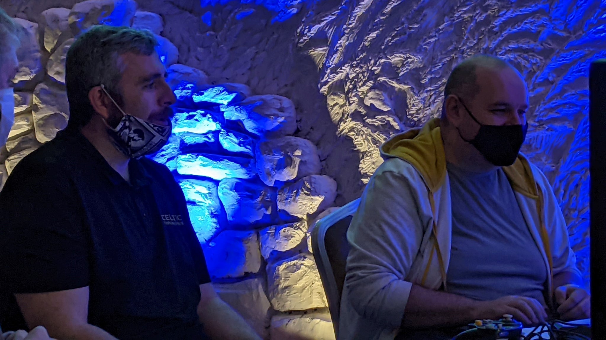 Brian and AJ playing a SF4 set before Sunday finals at Celtic Throwdown 2021 - 4