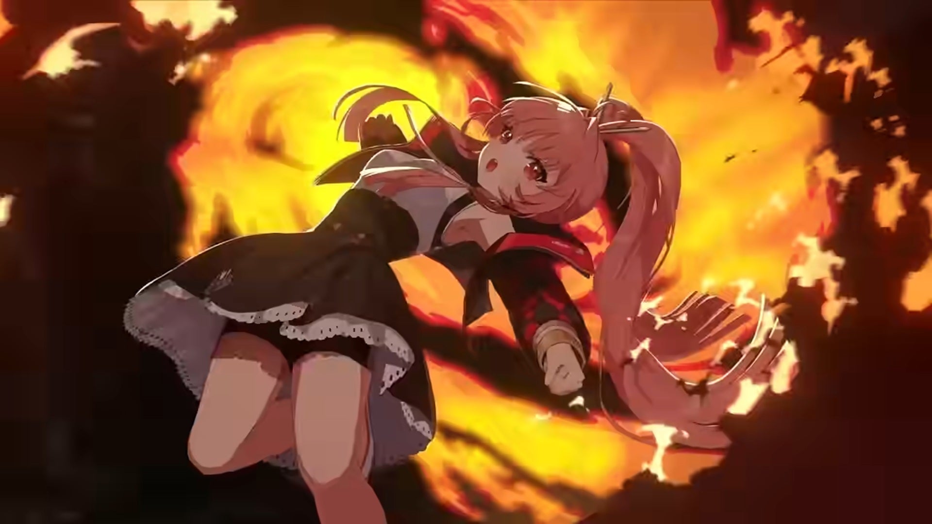 Chaos Zero Nightmare's Mei Lin prepares to rain fire down in an attack. - 4