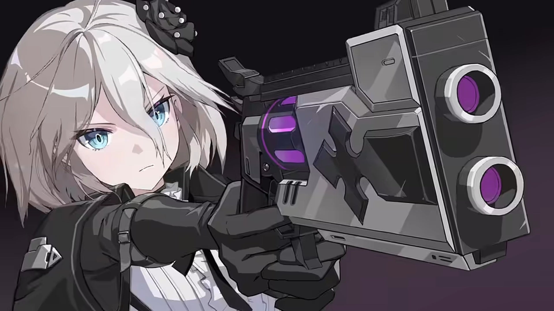 Chaos Zero Nightmare's Renoa points a double-barrelled pistol at the viewer. - 5