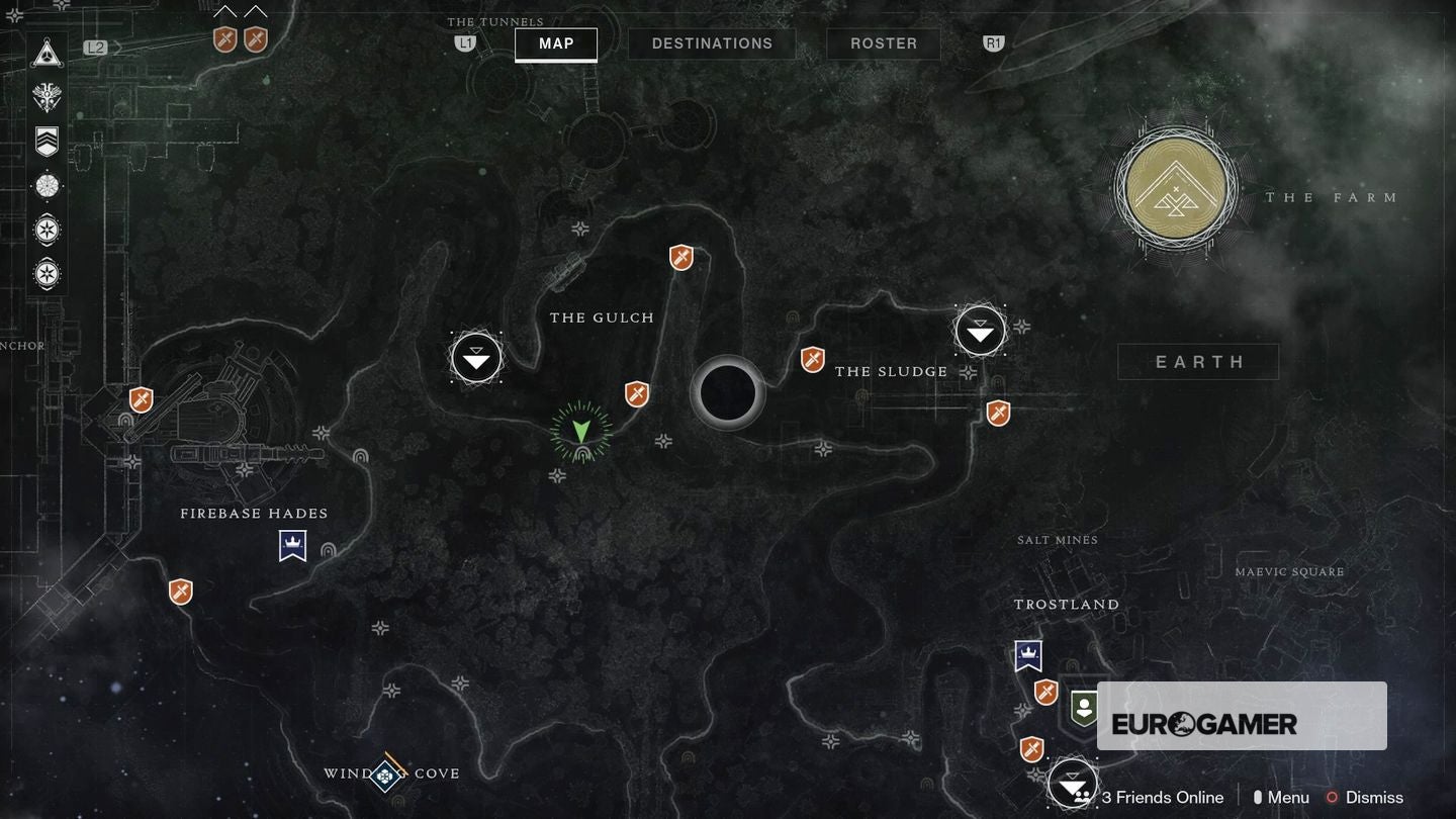 Destiny 2 - The Weep, Flooded Chasm locations in Winding Cove, The ...