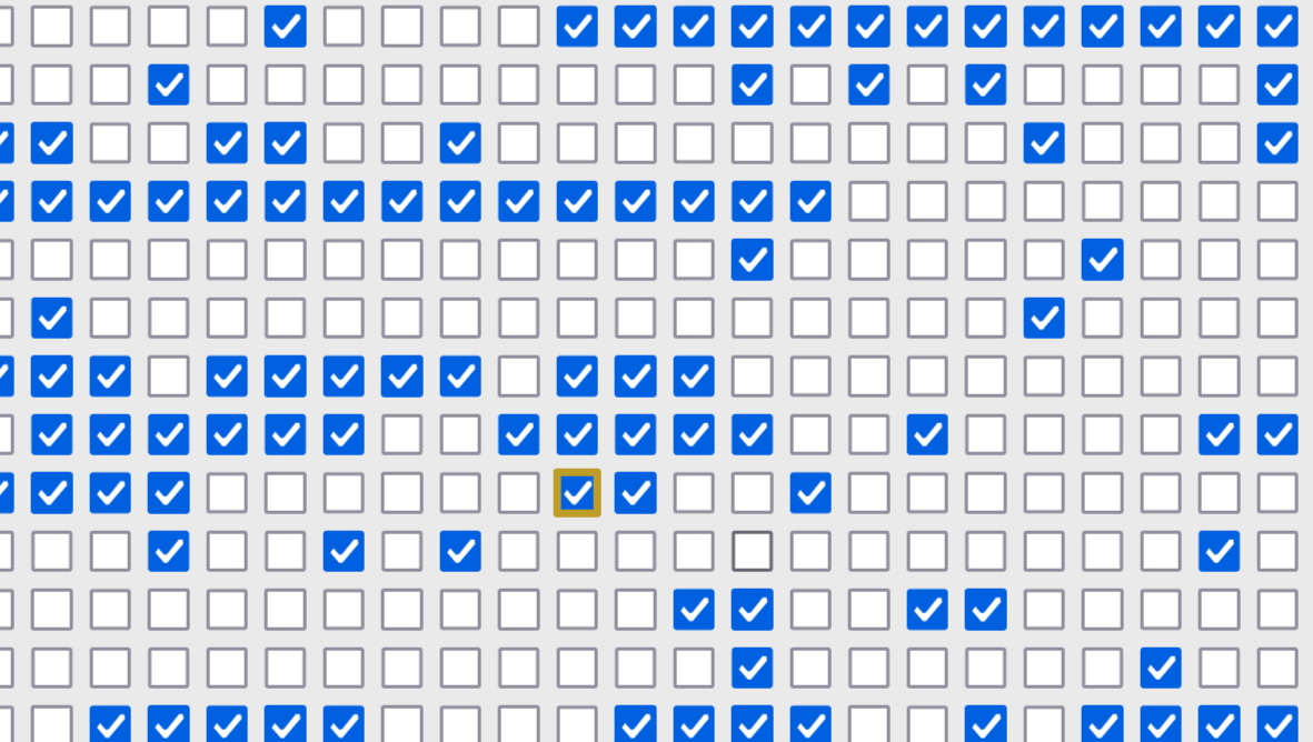 A game called One Million Checkboxes has sparked a terrible online war