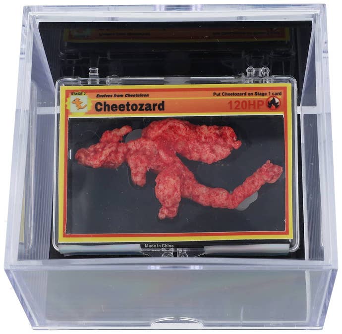 Cheetozard, the Cheeto shaped like the Pokemon Charizard.