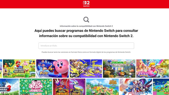 Nintendo lanza una web para comprobar la compatibilidad de juegos de Switch en Switch 2
