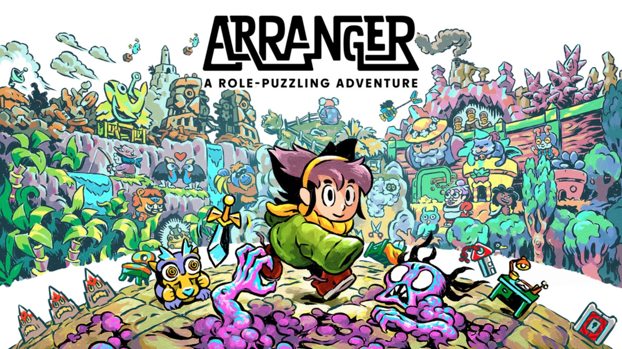 Arranger: A Role-Puzzling Adventure llegará en julio a PC, PS5, Switch y Netflix