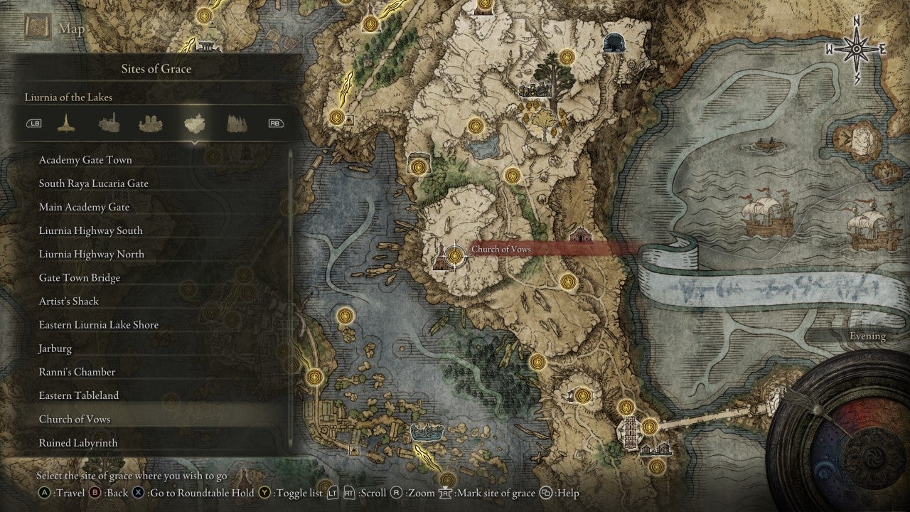 Church of Vows Grace in Elden Ring