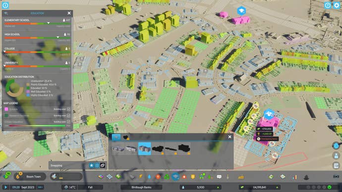 The education tab in Cities: Skylines 2.