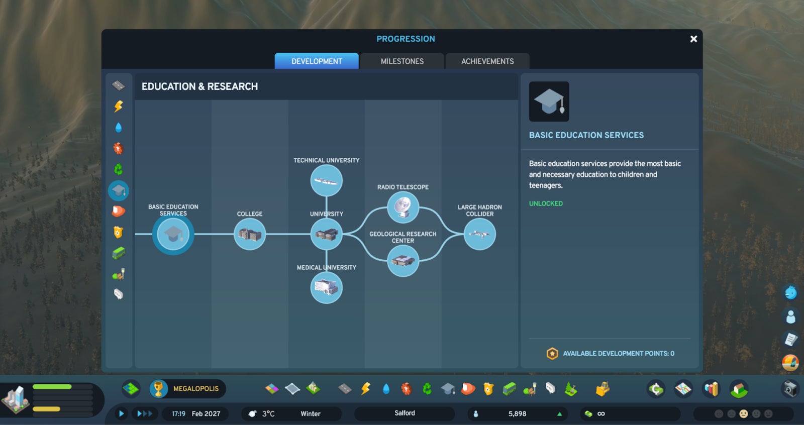 A work-in-progress UI screen for Cities: Skyline 2, showing a chart of rounded icons. - 3
