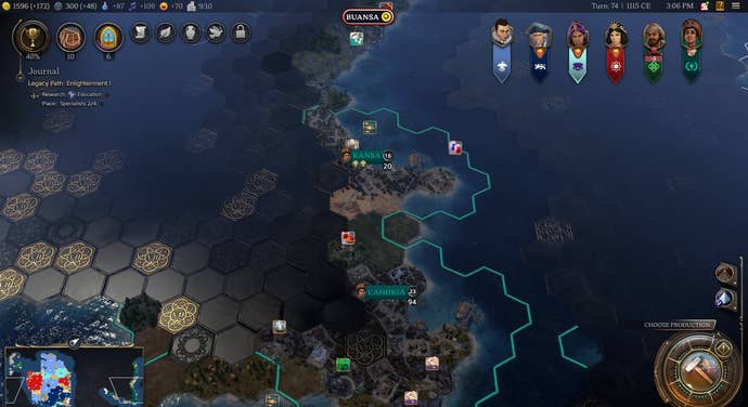 Exploring to uncover the map is newly important in Sid Meier’s Civilization 7.
