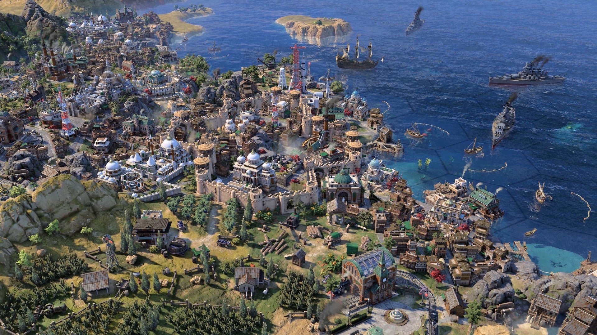 A city in Civilization 7. - 1