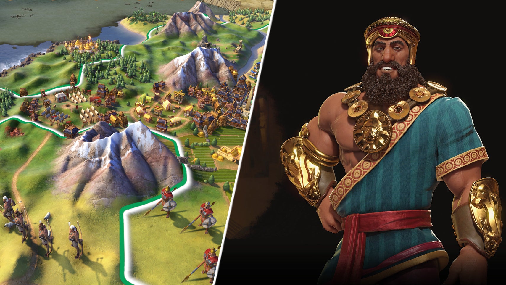 Gilgamesh looking well hench in Civilization 6. - 1