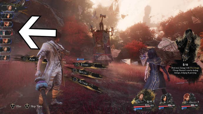 clair obscur expedition 33 combat turns highlighted