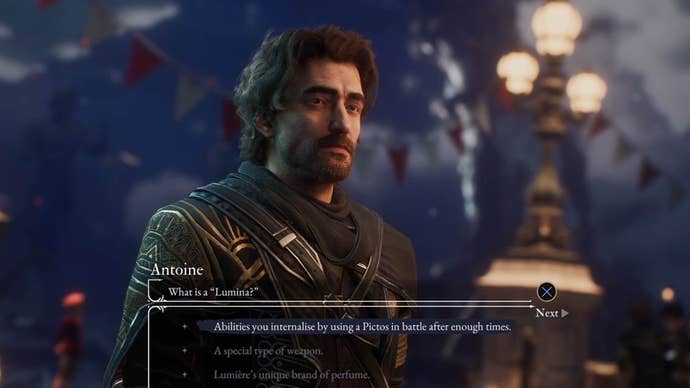 clair obscur expedition 33 gustav answering antoine lumina question