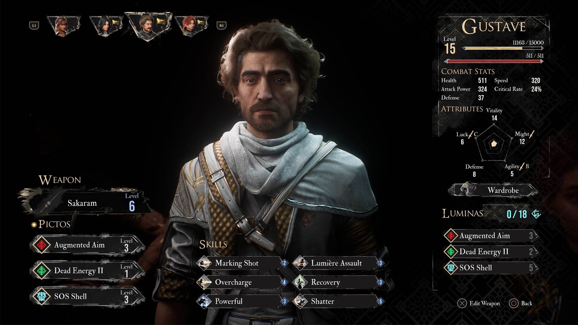 clair obscur expedition 33 gustave build for fighting ultimate sakapatate