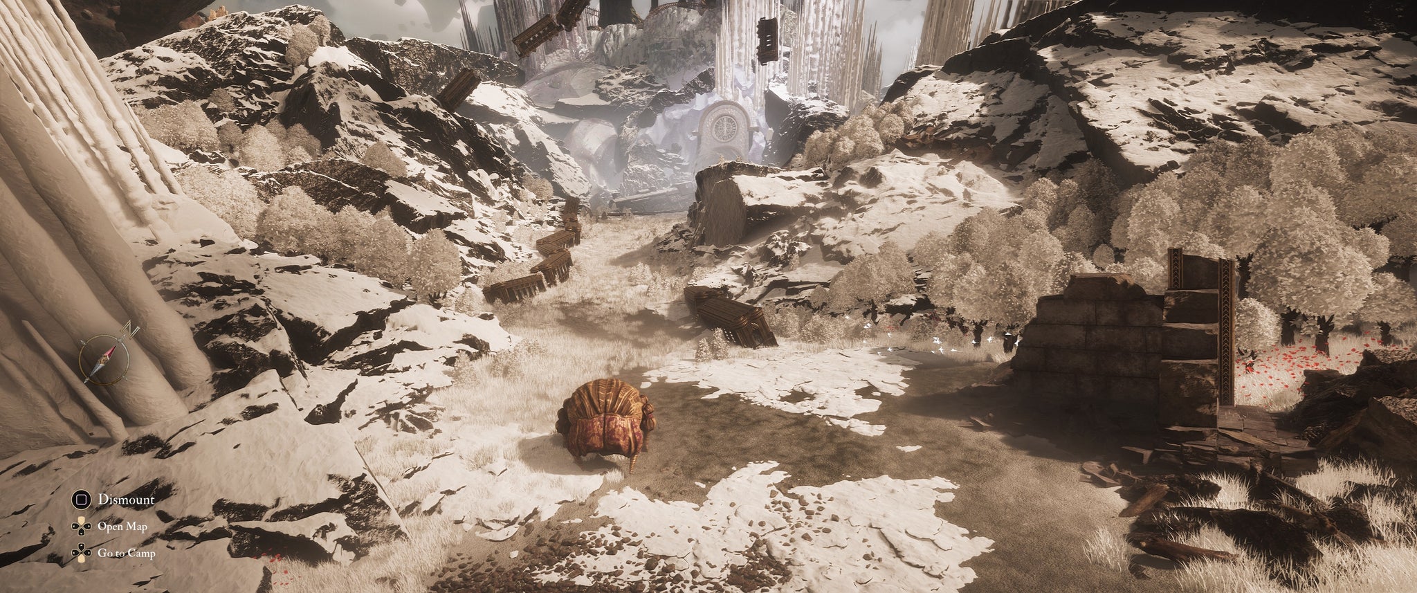 Exploring snowy mountains in Clair Obscur's open world. - 4