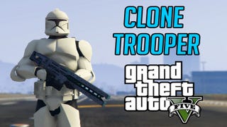 The Empire has infiltrated Los Santos in this GTA 5 Clone Trooper mod