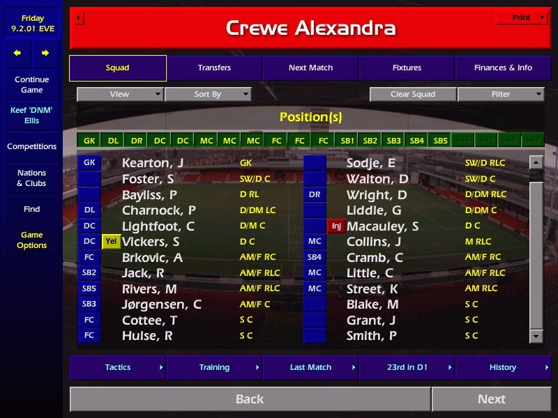 Championship Manager : 00/01 review | Eurogamer.net