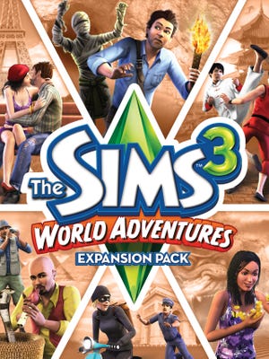 Caixa de jogo de the sims 3: world adventures