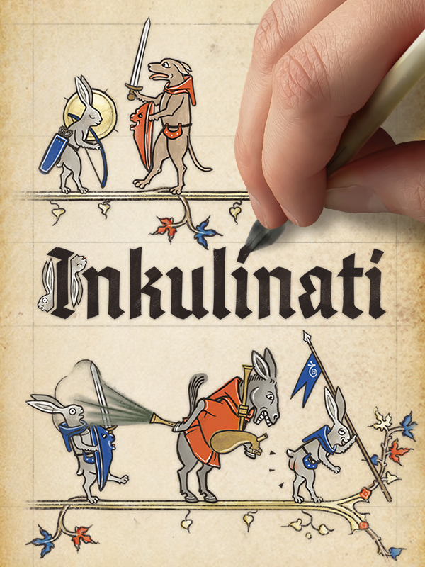 Art strategy game Inkulinati gets 1.0 launch in February, still an illuminated manuscript full of warring animals - 4