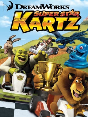 Caixa de jogo de DreamWorks Super Star Kartz