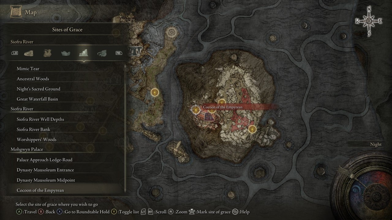 Cocoon of the Empyrean Grace in Elden Ring