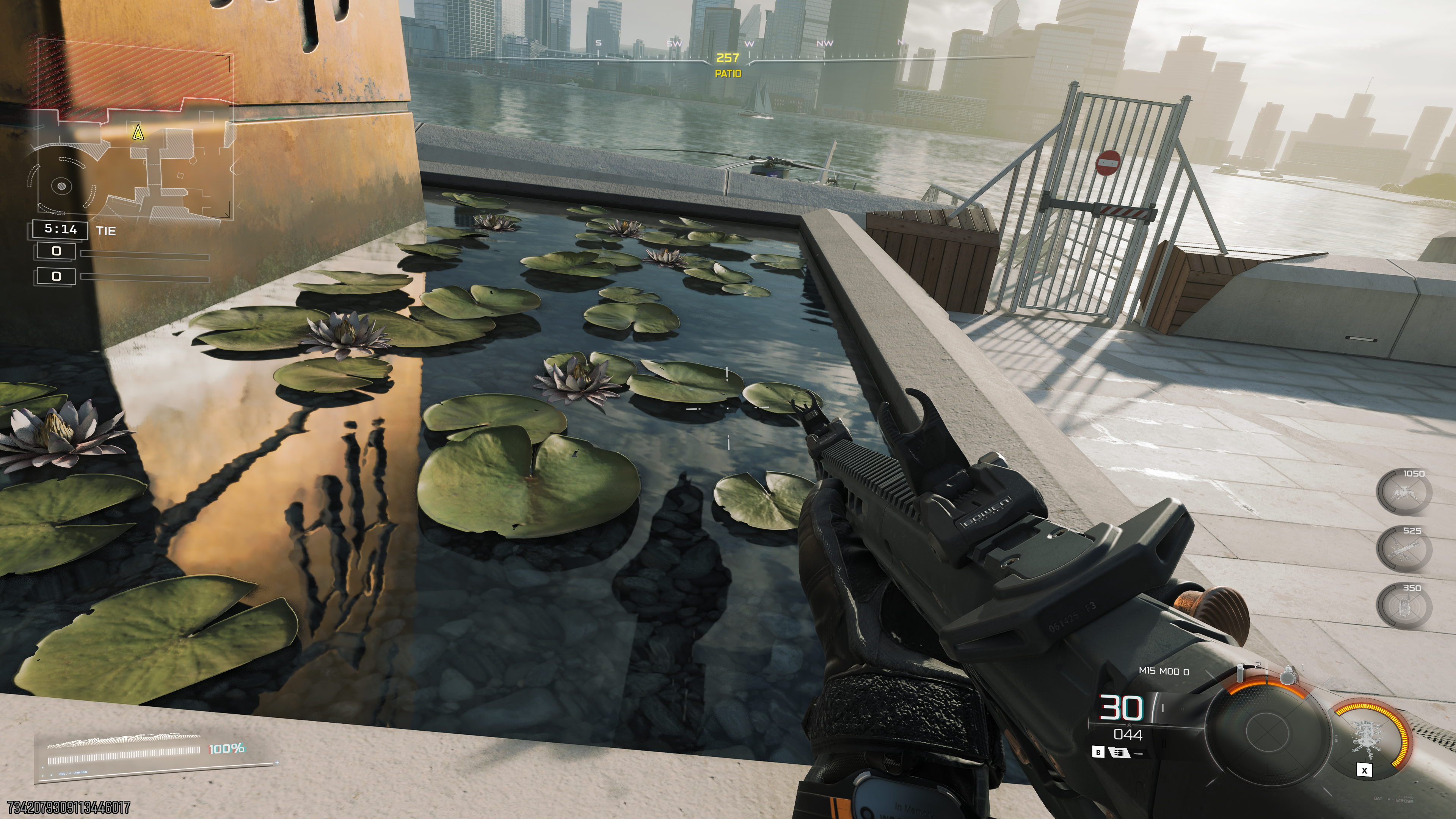 A water feature in Call of Duty: Black Ops 7 with FSR Ray Regeneration disabled. - 20
