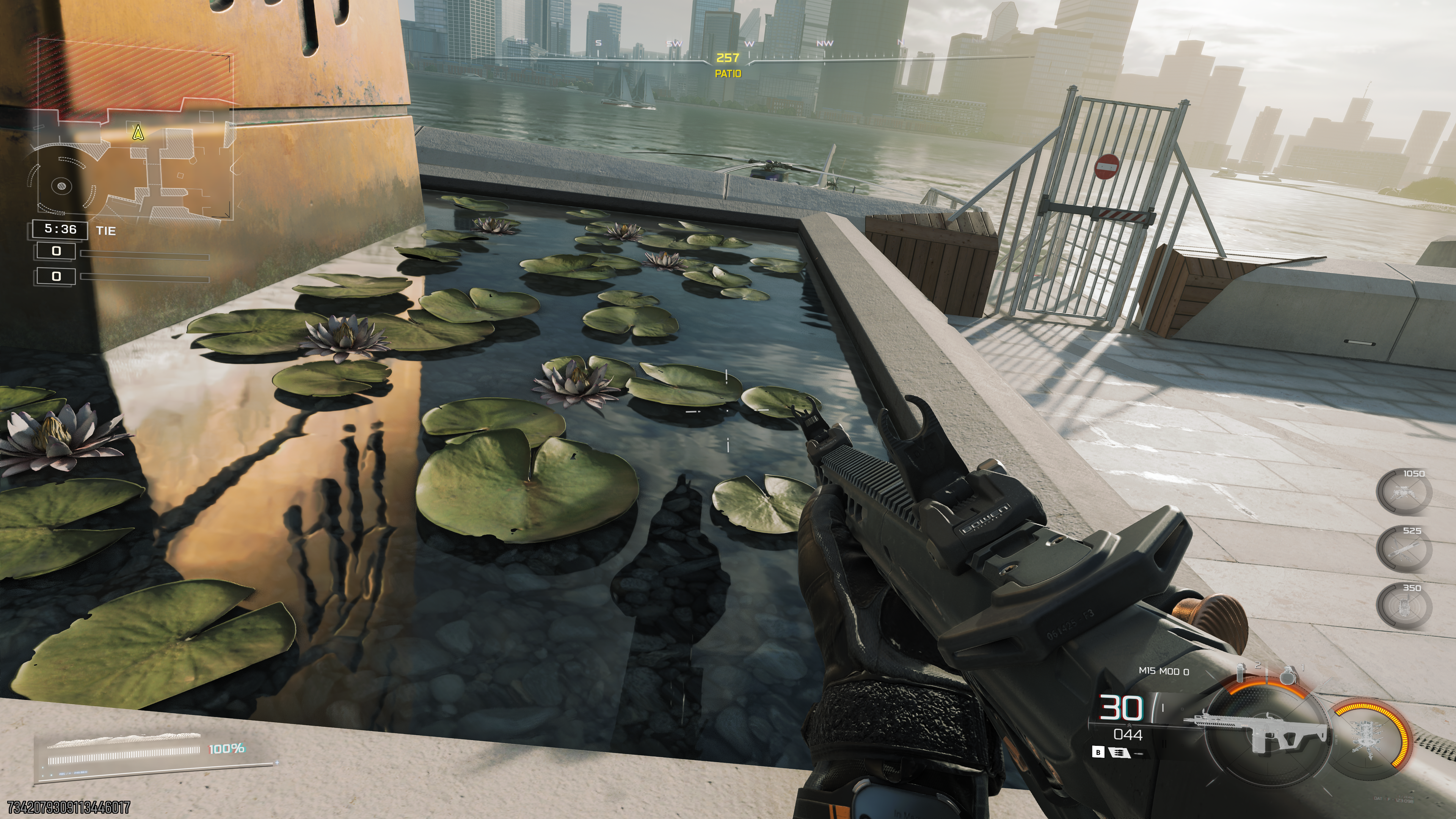 A water feature in Call of Duty: Black Ops 7 with FSR Ray Regeneration enabled. - 18