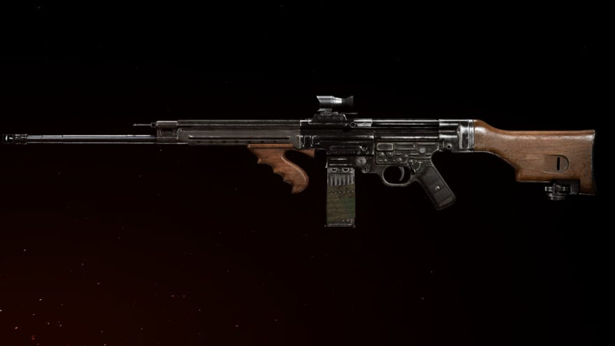 STG44 loadout in Call Of Duty: Vanguard, previewed against a black background in the Gunsmith