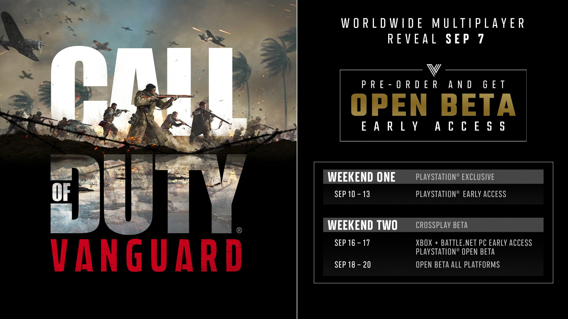 Call of Duty: Vanguard alpha release times, download size and 