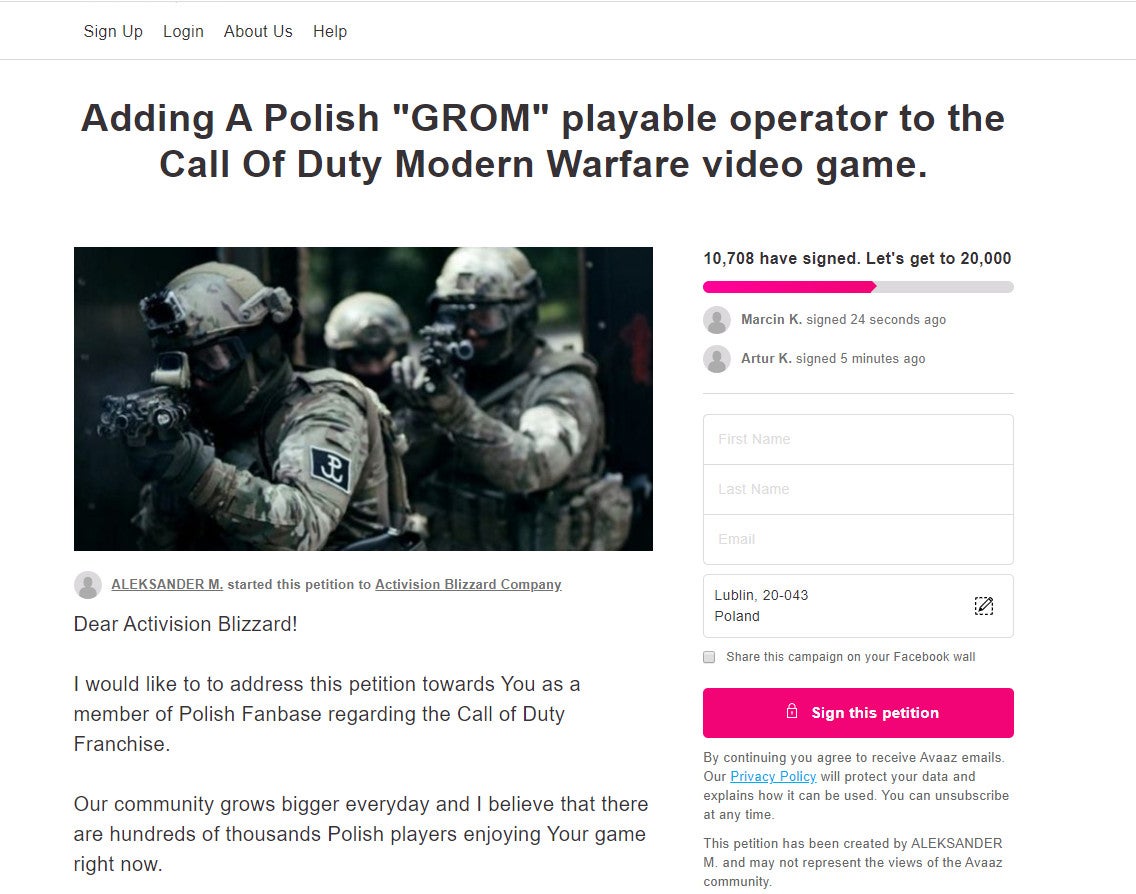 GROM w CoD Warzone? Petycja polskich fanów dotarła do Infinity Ward ...