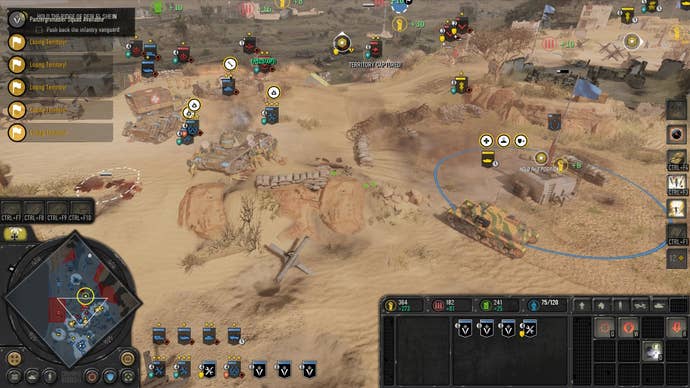 Tanks rush into a busy battleground in Company Of Heroes 3