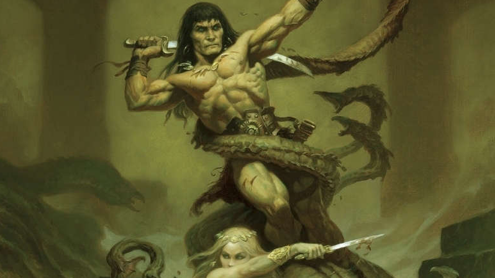 Grab the Conan RPG Player's Guide and character sheets for under