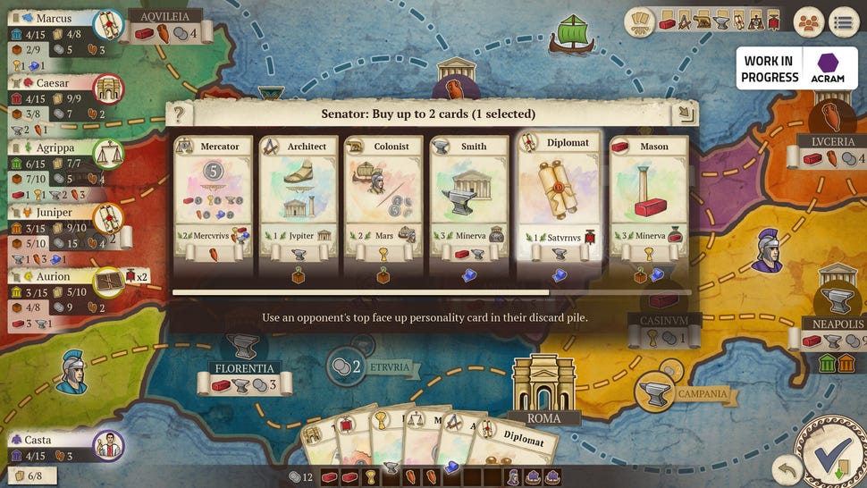 Concordia: Digital Edition screenshot cards