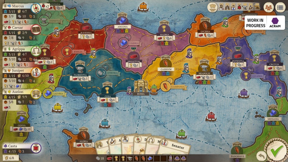Concordia: Digital Edition screenshot map