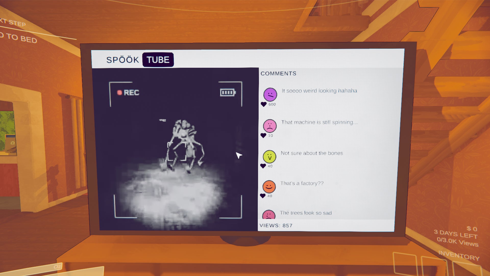 Screenshot of the ear monster in Content Warning. - 10