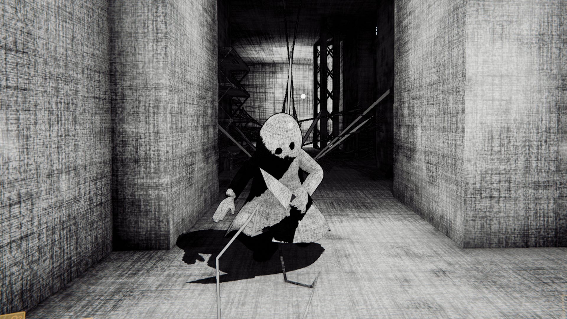 Screenshot of a Knif monster in Content Warning. - 14