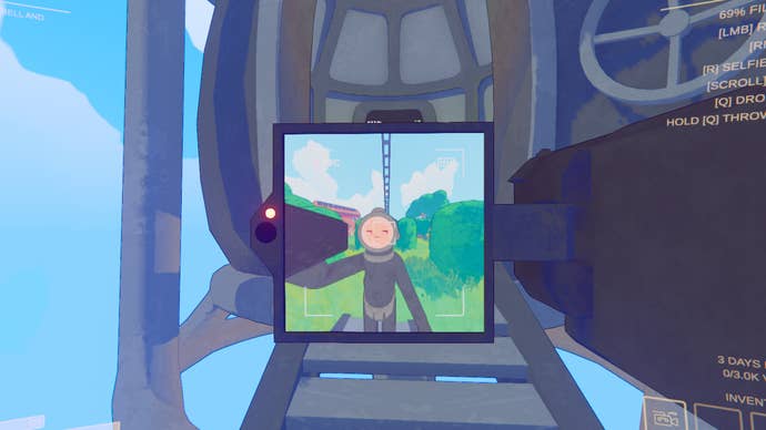 Screenshot of the selfie mode in Content Warning.