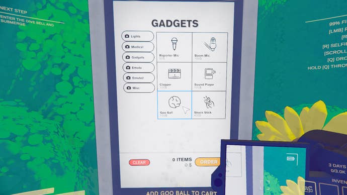 Screenshot of the upgrade machine in Content Warning.