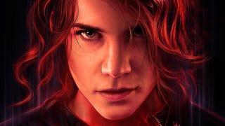 Promotional artwork for Control showing a close-up of protagonist Jesse Faden's face.