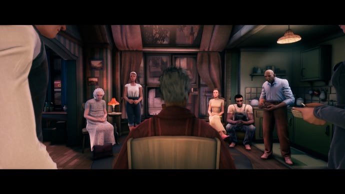 A room full of people in Conway: Disappearance At Dahlia View