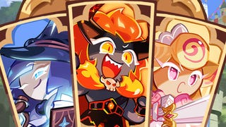 Image showing three cute characters from popular smartphone game Cookie Run Kingdom.