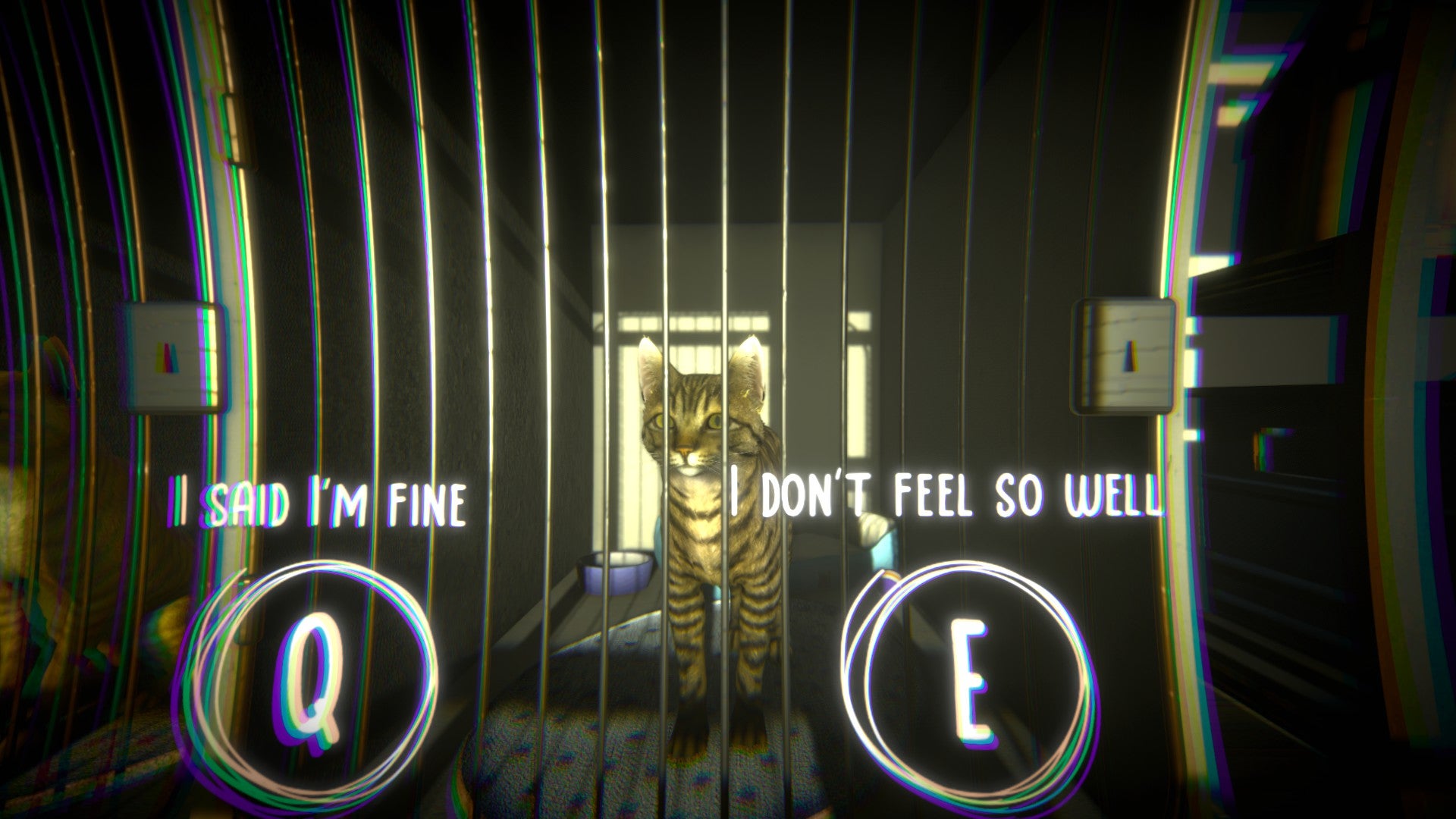 Press F to feel cat-based emotions in Copycat. - 4